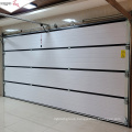 New White Sectional Overhead Electric Garage Door